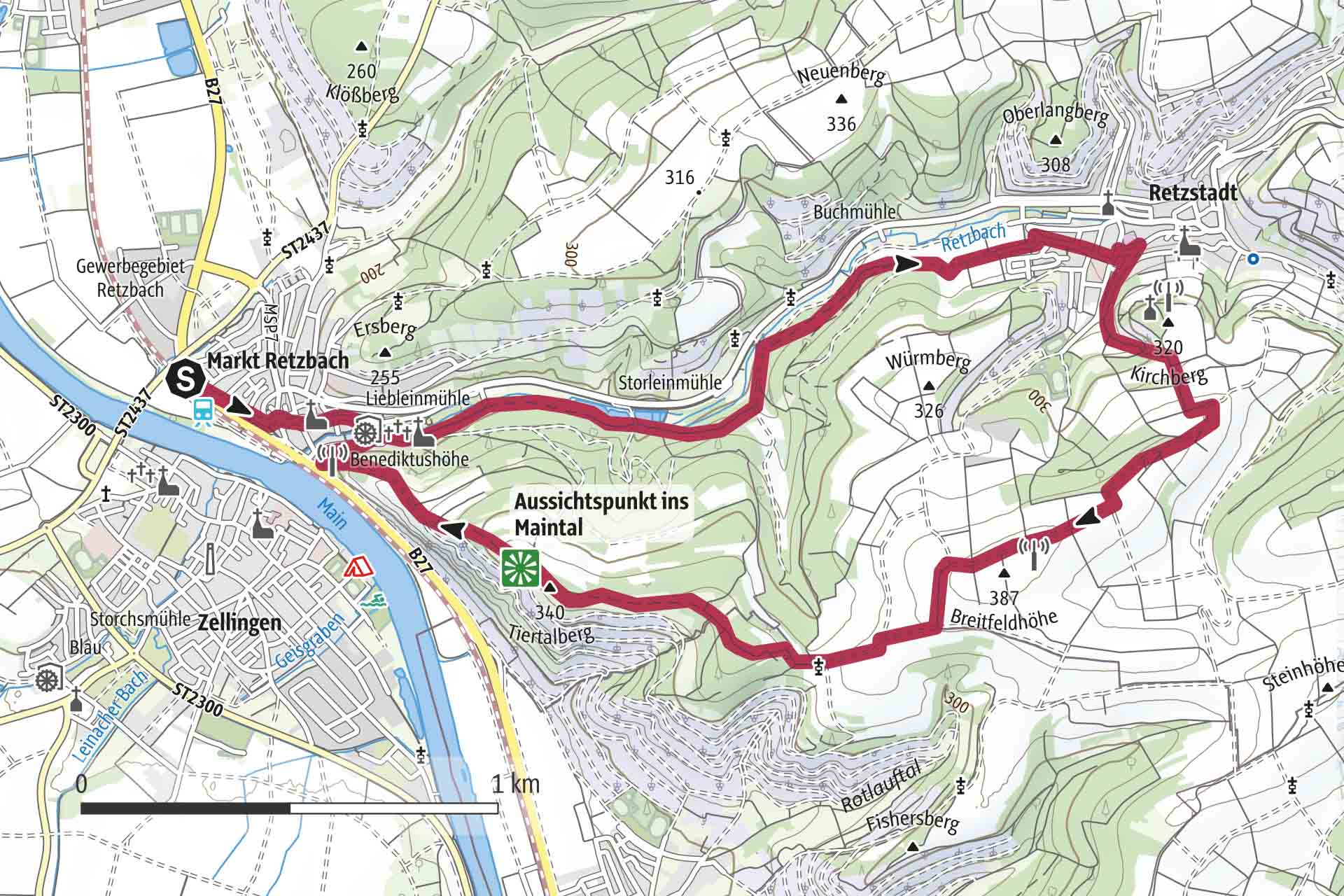 Karte Wegbeschreibung