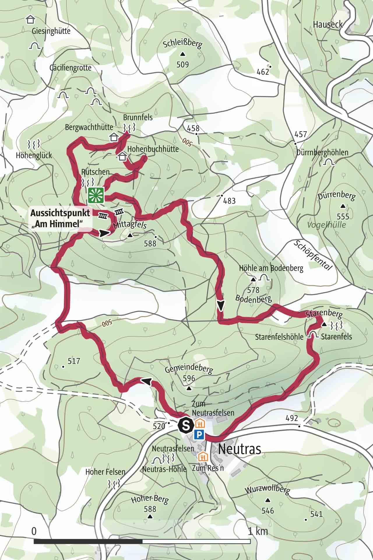 Karte Wegbeschreibung