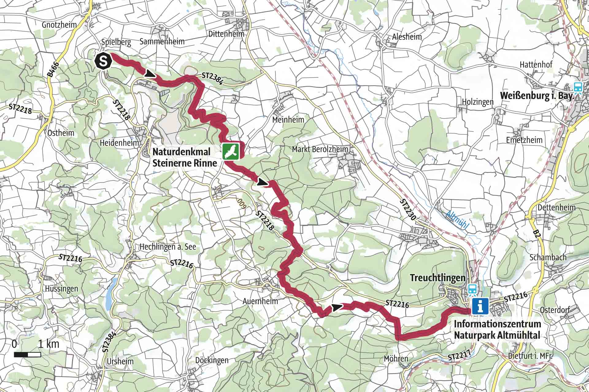 Karte Wegbeschreibung