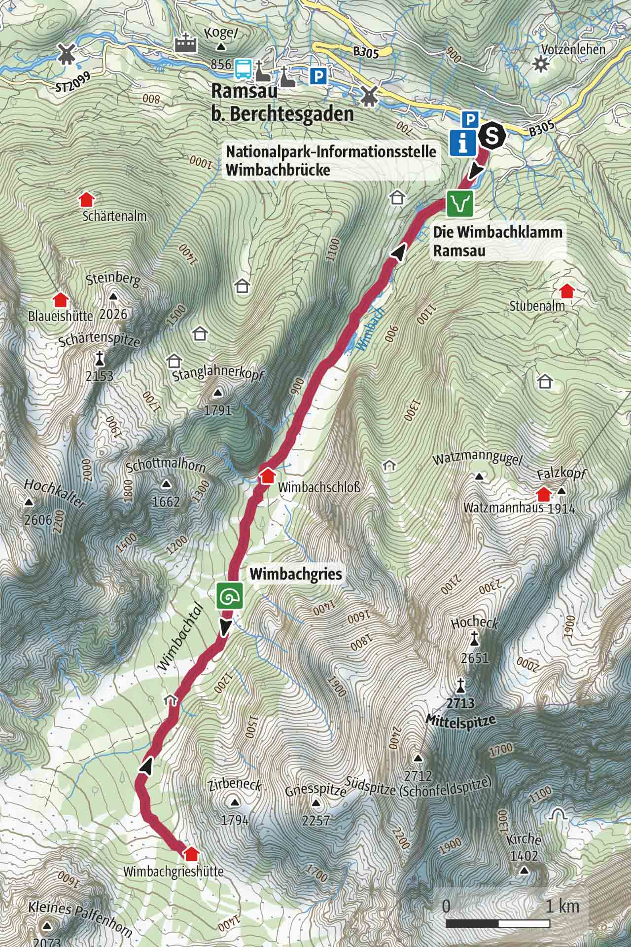 Karte Wegbeschreibung