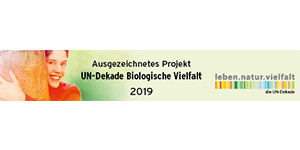 Logo: Ausgezeichnetes Projekt UN-Dekade Biologische Vielfalt 2019