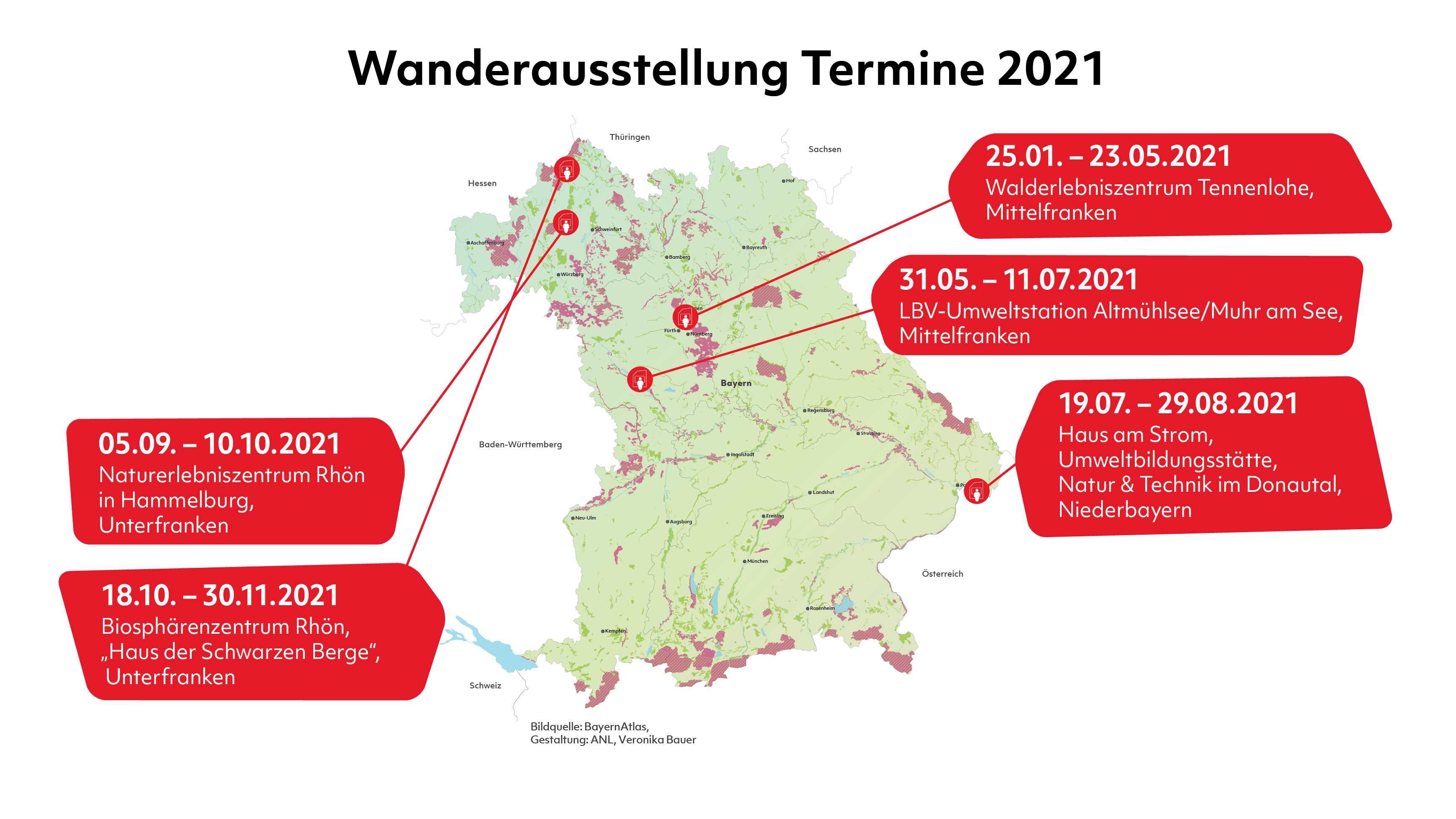 Kalender Ausstellungstermine 2021