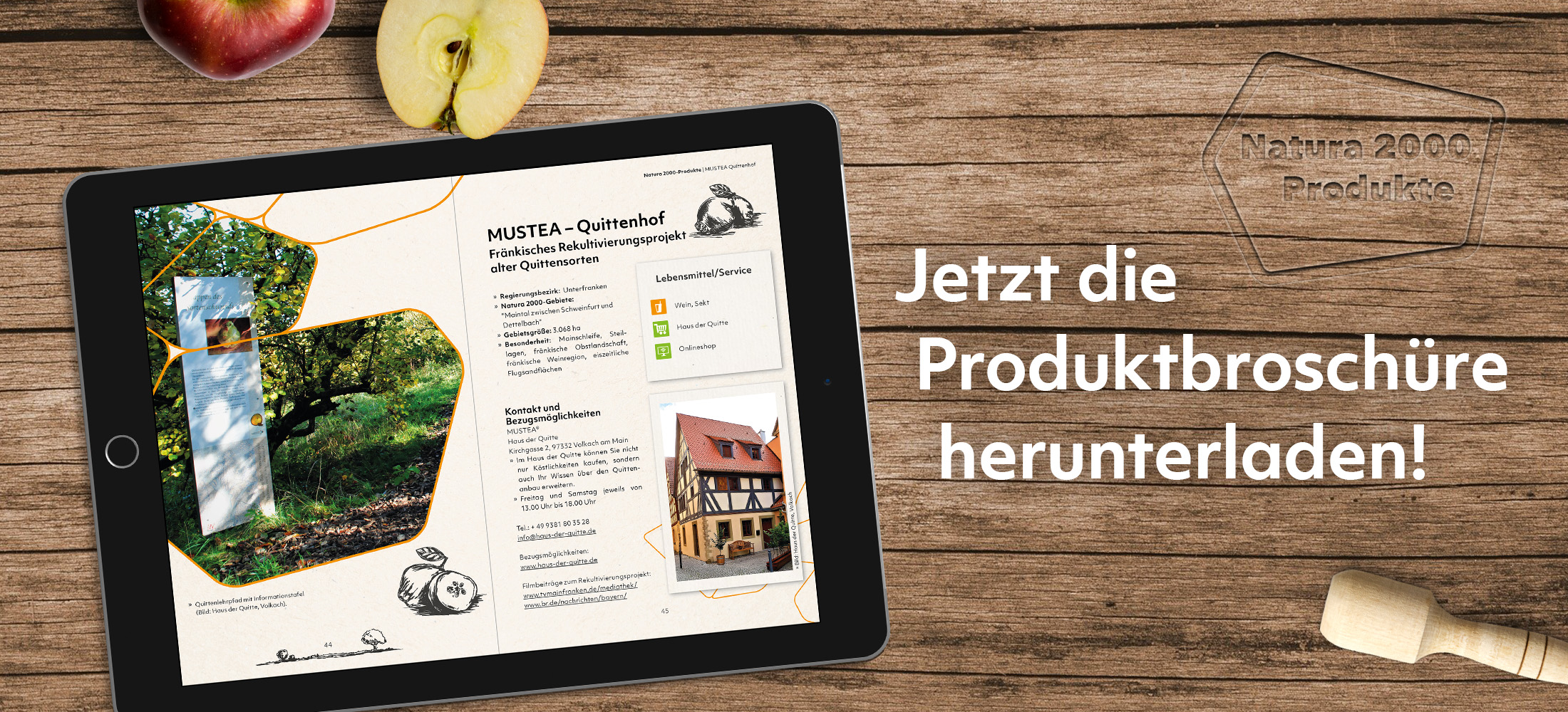 Bewerbung der Webversion Natura 2000-Produktbroschüre