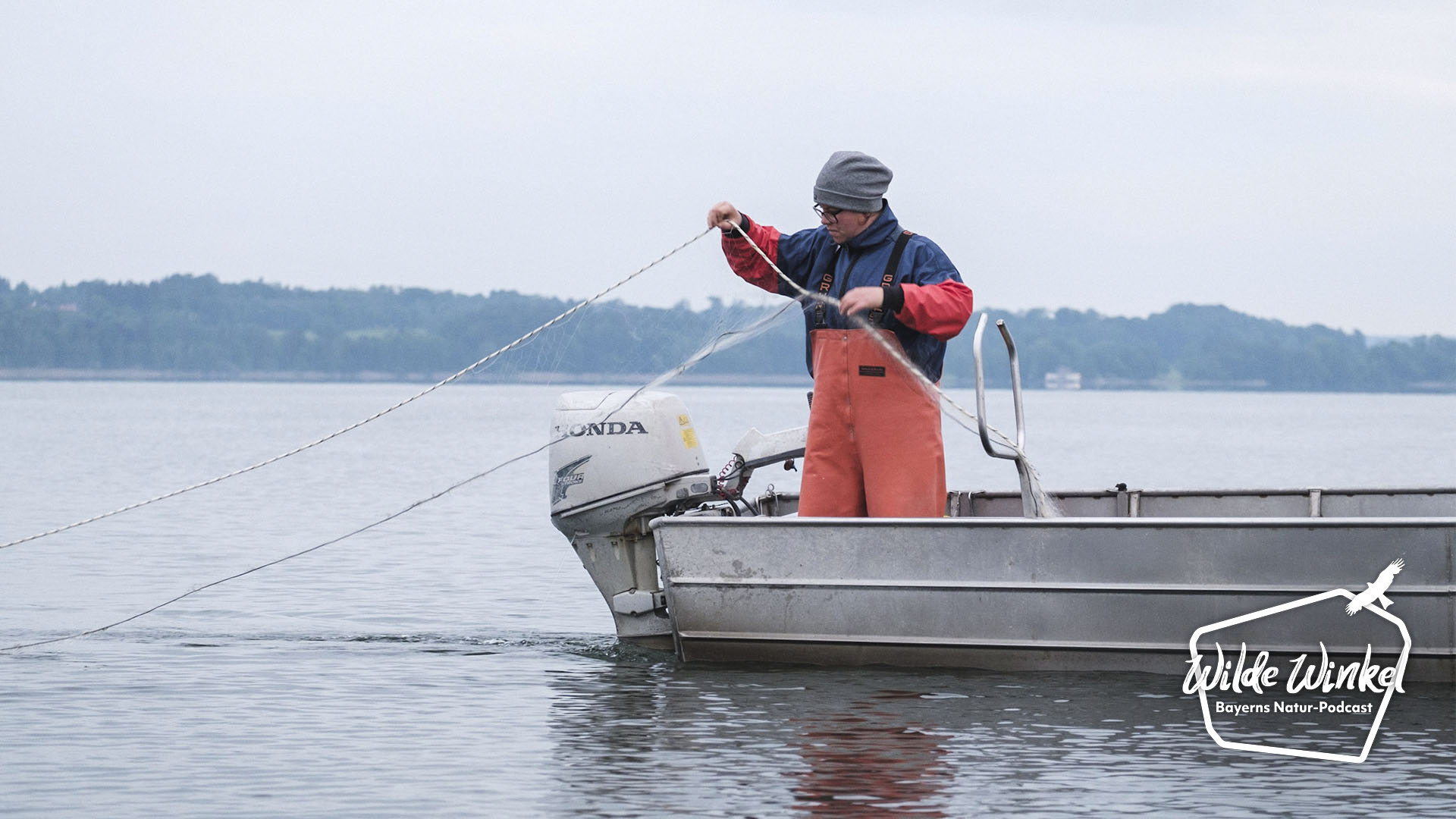 Fischerin Frau Kirner auf dem Starnberger See (Bild: Stephan Schaar).