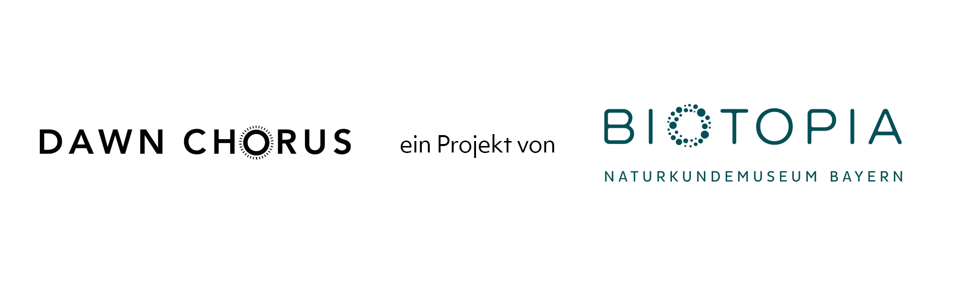 Quer_DE_Gesamtlogo_Biotopia Logo BIOTOPIA Naturkunde Museum Bayern und Dawn Chorus