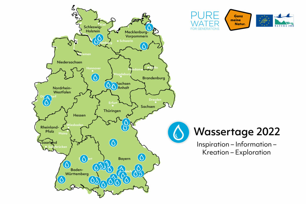 Die Wassertage mit Pure Water for Generations e. V. finden in ganz Deutschland statt.
