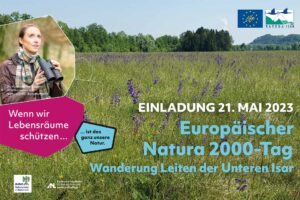 Einladungstitelseite zur Wanderung zum Natura 2000-Tag 2023