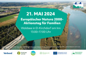 Titelbild Veranstaltung zum Natura 2000-Tag 2024, Luftbildaufnahme Inn